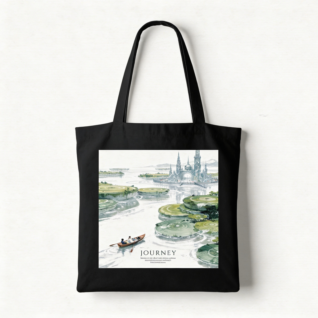 Journey Black Tote bag